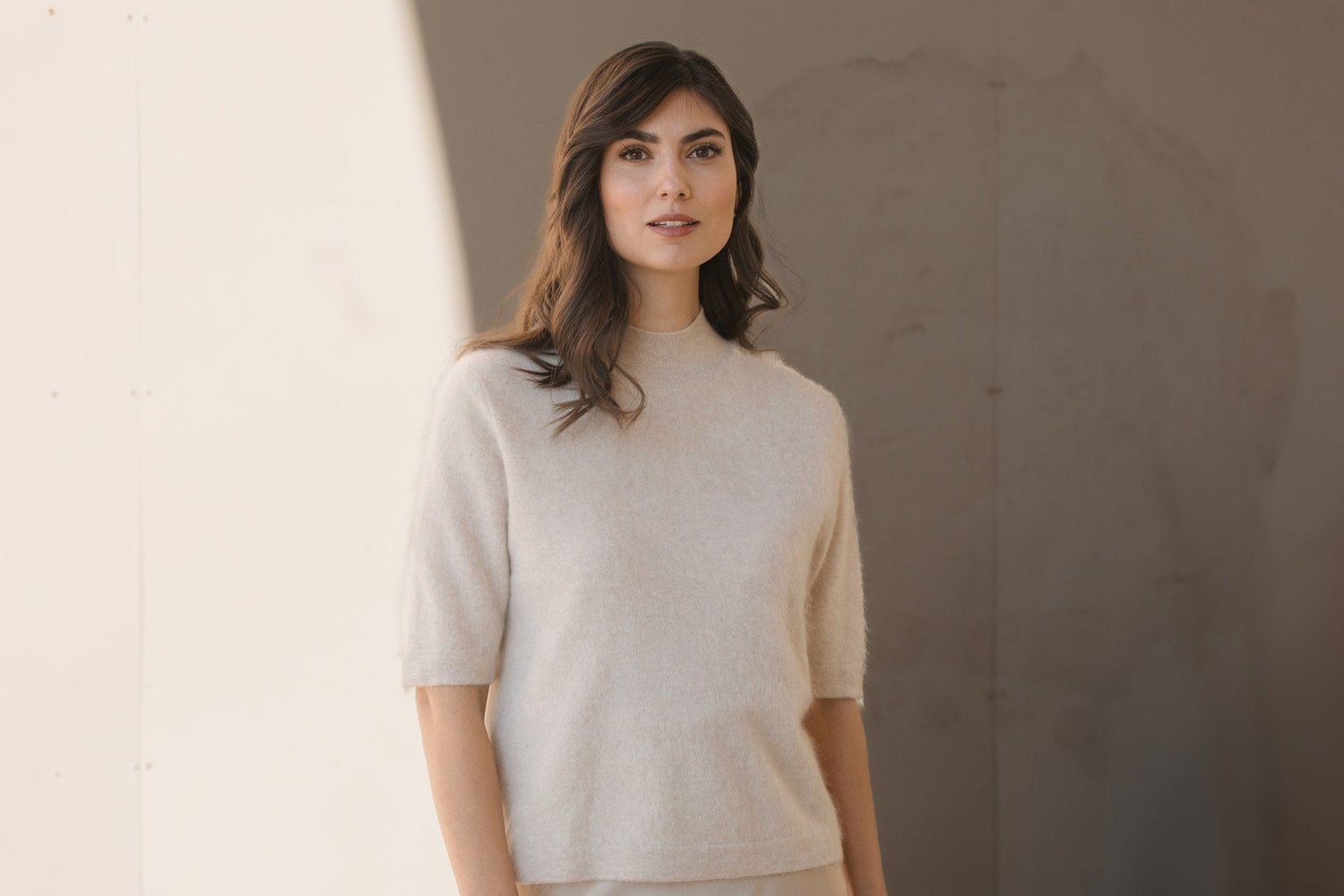 Greige alpakkaneuletakki