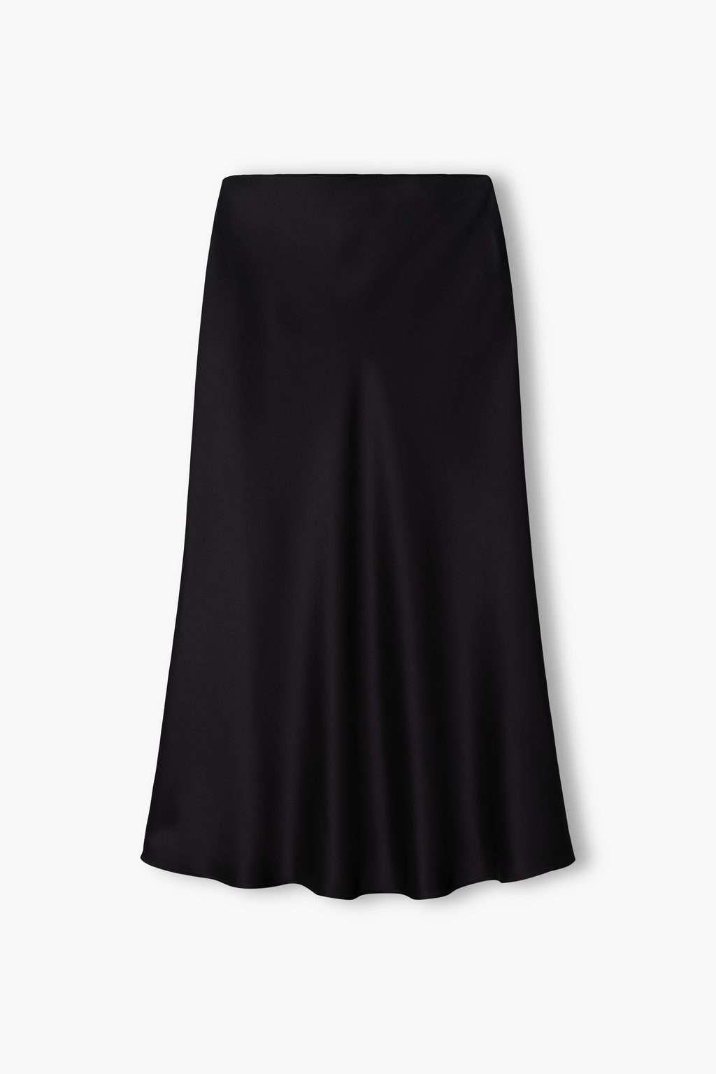 Midi-satiinihame, Black