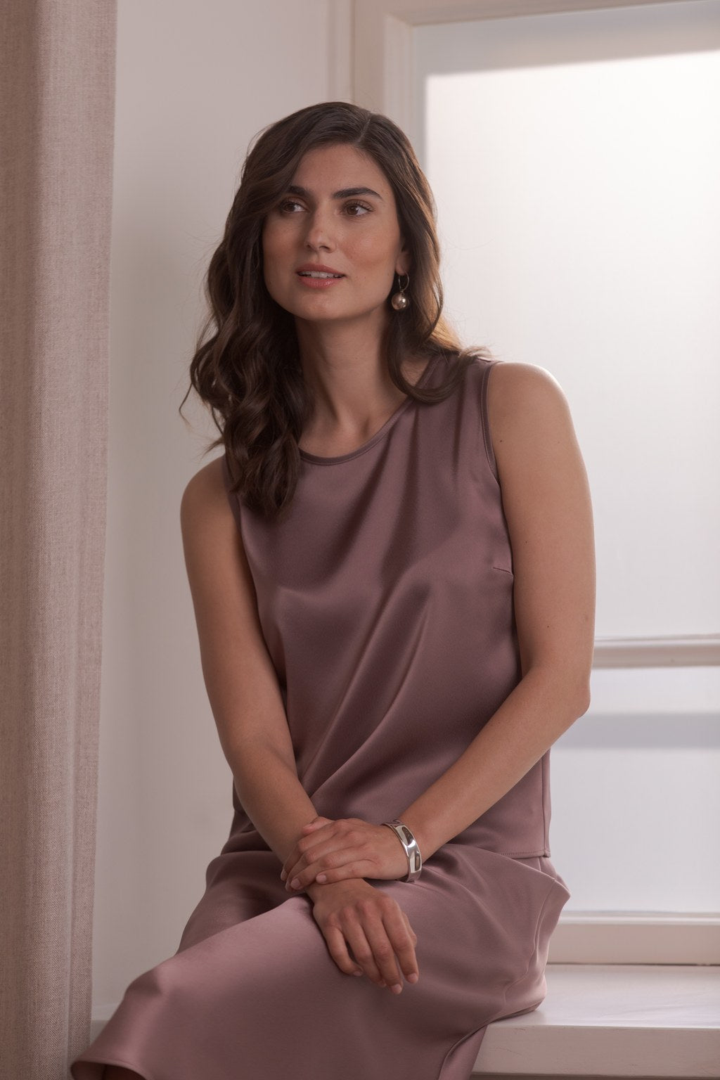 Hihaton satiinitoppi, Mauve