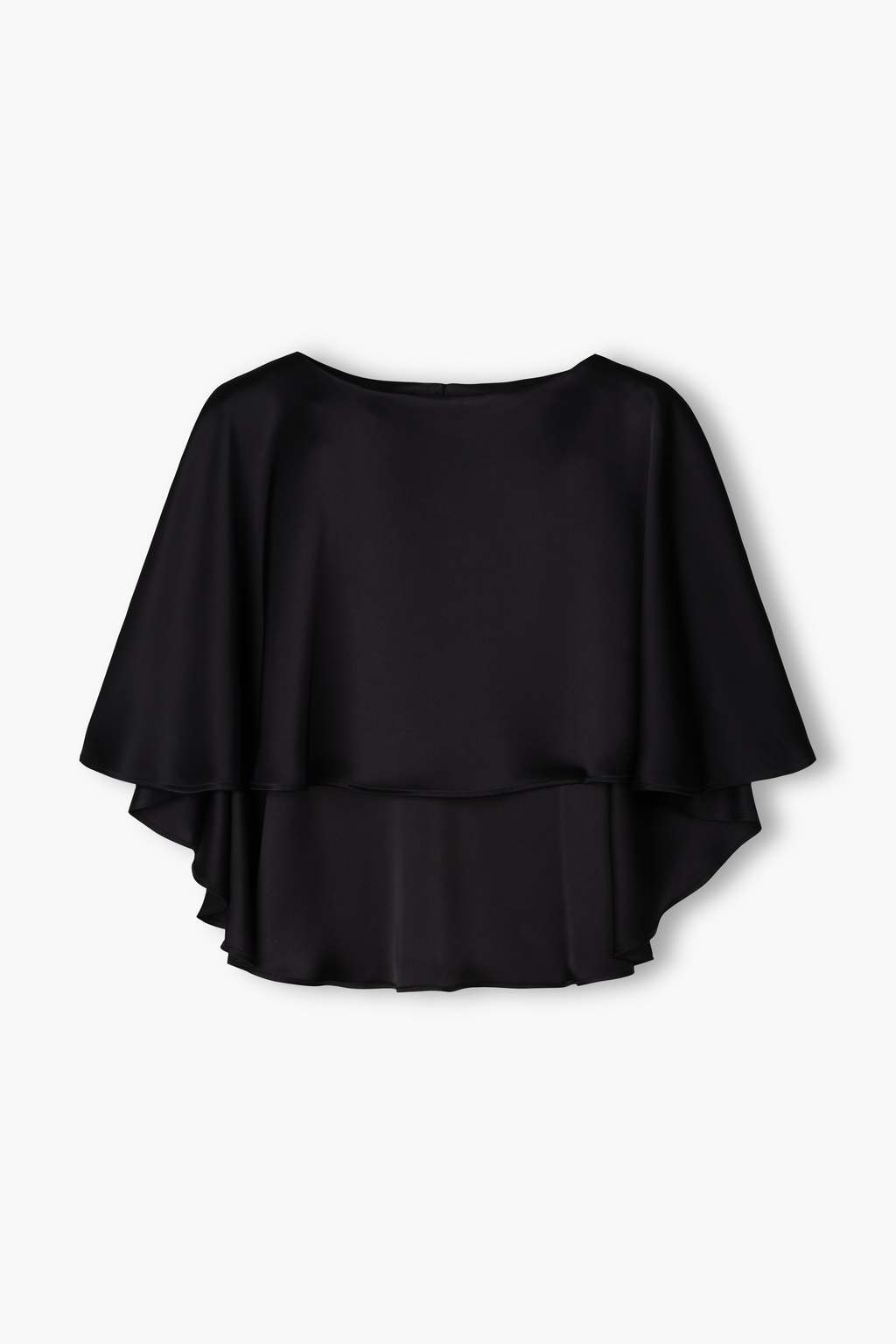 Triasetaatista valmistettu midi-mittainen hame, black