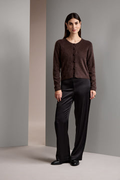 Satiinihousut, black